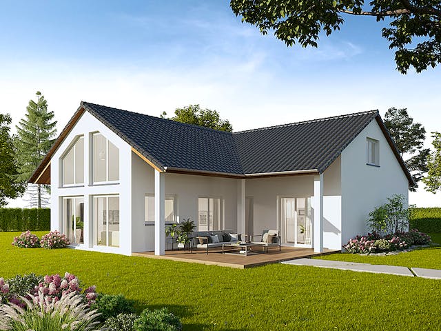 Massivhaus Wismar von FIBAV Massivhaus, Bungalow Außenansicht 1 Massivhaus Wismar von FIBAV Massivhaus, Bungalow Außenansicht 1