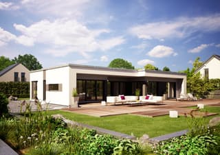 Fertighaus Finess 135 von Büdenbender Hausbau, Bungalow Außenansicht 1