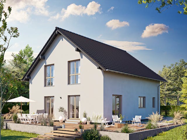 Fertighaus ARTIS 300 S130 von FingerHaus Schlüsselfertig ab 361764€, Satteldach-Klassiker Außenansicht 1 Fertighaus ARTIS 300 S130 von FingerHaus Schlüsselfertig ab 361764€, Satteldach-Klassiker Außenansicht 1