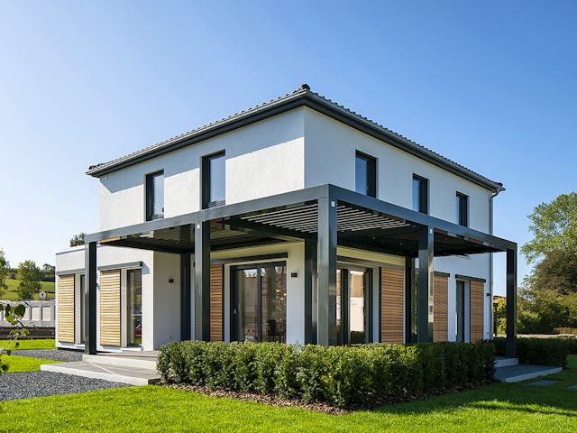 Fertighaus MH Frankenberg - MEDLEY 3.0 300 B von FingerHaus Schlüsselfertig ab 435213€, Stadtvilla Außenansicht 1 Fertighaus MH Frankenberg - MEDLEY 3.0 300 B von FingerHaus Schlüsselfertig ab 435213€, Stadtvilla Außenansicht 1