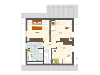 Fertighaus VIO 200 S130 WG von FingerHaus Schlüsselfertig ab 344710€, Satteldach-Klassiker Grundriss 2