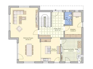 Fertighaus Freiburg von Fingerhut Haus Schlüsselfertig ab 597971€, Cubushaus Grundriss 3