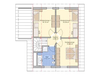 Fertighaus Stockholm von Fingerhut Haus Schlüsselfertig ab 400631€, Satteldach-Klassiker Grundriss 2