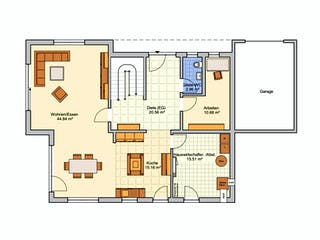 Fertighaus Freiburg von Fingerhut Haus Schlüsselfertig ab 597971€, Cubushaus Grundriss 1