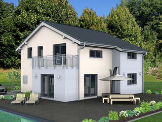 Fertighaus Junto 173 von Fingerhut Haus Schlüsselfertig ab 550019€, Satteldach-Klassiker Außenansicht 2