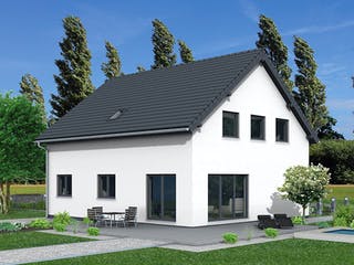 Fertighaus Junto 175 von Fingerhut Haus Schlüsselfertig ab 543590€, Satteldach-Klassiker Außenansicht 1