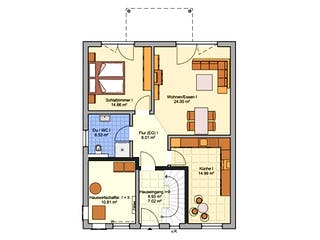 Fertighaus Komforta von Fingerhut Haus Schlüsselfertig ab 477777€, Stadtvilla Grundriss 1