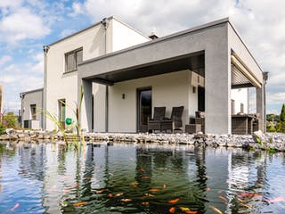 Fertighaus Lageto von Fingerhut Haus Schlüsselfertig ab 684475€, Cubushaus Außenansicht 2