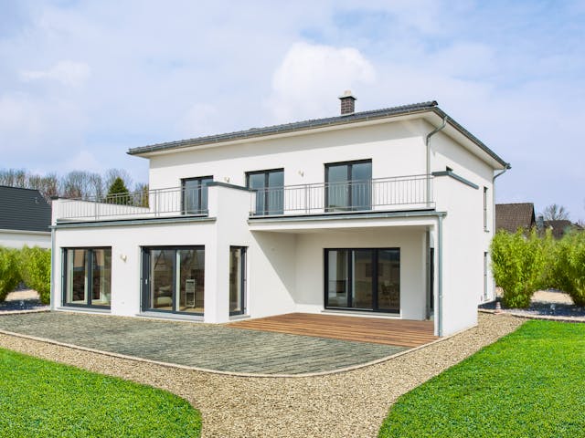 Fertighaus Matene von Fingerhut Haus Schlüsselfertig ab 657470€, Stadtvilla Außenansicht 1 Fertighaus Matene von Fingerhut Haus Schlüsselfertig ab 657470€, Stadtvilla Außenansicht 1