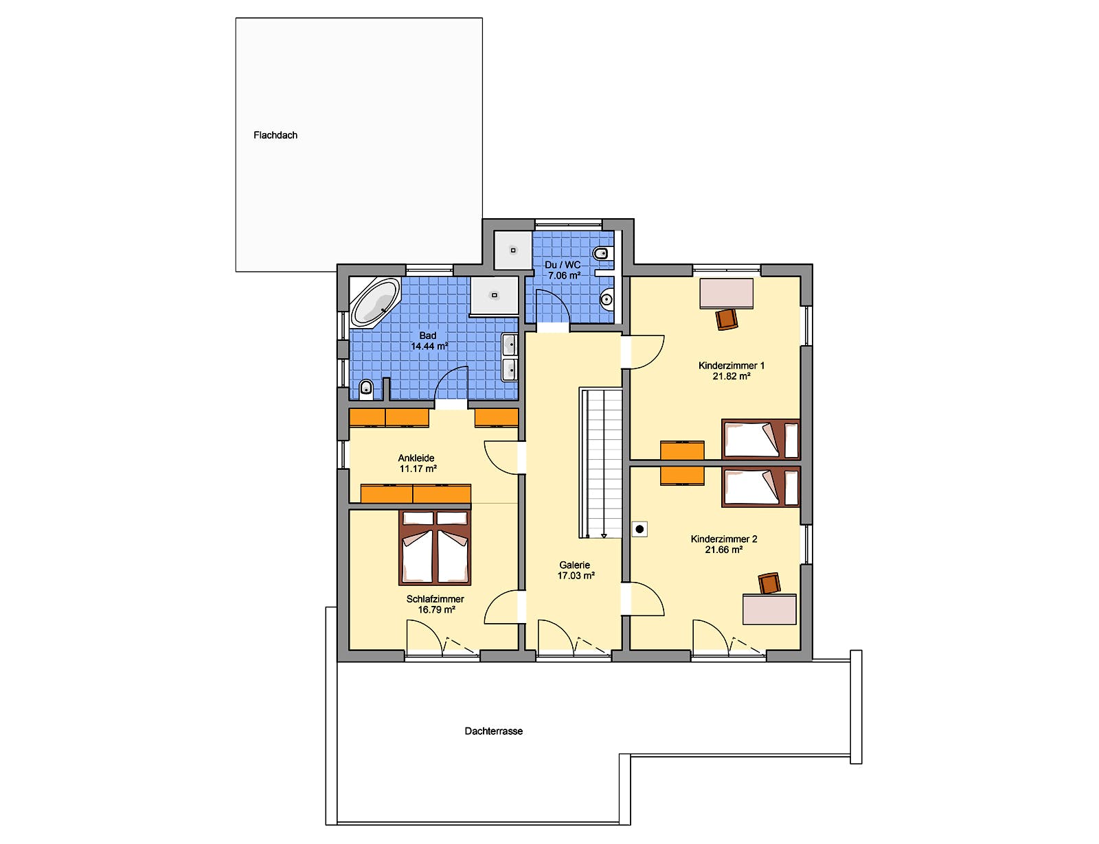 Fertighaus Matene von Fingerhut Haus Schlüsselfertig ab 670046€, Stadtvilla Grundriss 2