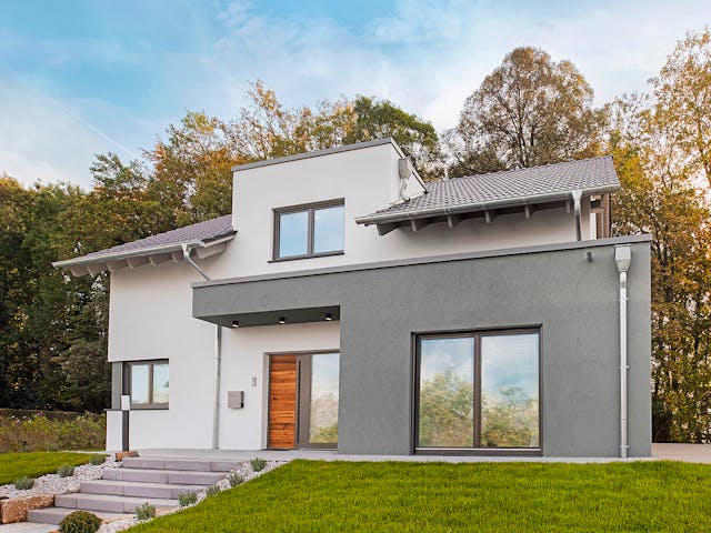 Fertighaus Bad Vilbel - Musterhaus NEU von Fingerhut Haus Schlüsselfertig ab 593766€, Satteldach-Klassiker Außenansicht 1 Fertighaus Bad Vilbel - Musterhaus NEU von Fingerhut Haus Schlüsselfertig ab 593766€, Satteldach-Klassiker Außenansicht 1