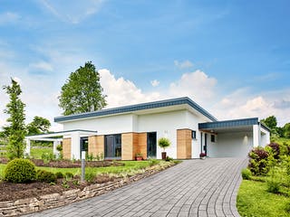 Fertighaus Nivelo von Fingerhut Haus Schlüsselfertig ab 482258€, Bungalow Außenansicht 1