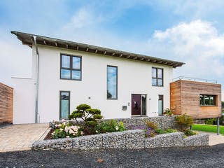 Fertighaus Novium von Fingerhut Haus Schlüsselfertig ab 710542€, Satteldach-Klassiker Außenansicht 1