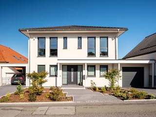 Fertighaus Plata von Fingerhut Haus Schlüsselfertig ab 605008€, Stadtvilla Außenansicht 2