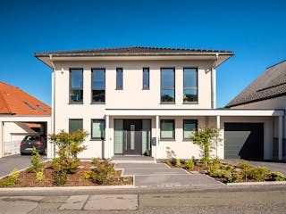 Fertighaus Plata von Fingerhut Haus Schlüsselfertig ab 605008€, Stadtvilla Außenansicht 3