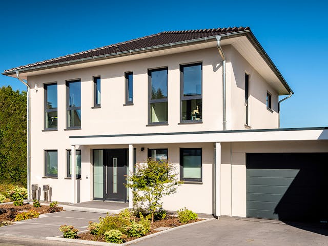 Fertighaus Plata von Fingerhut Haus Schlüsselfertig ab 605008€, Stadtvilla Außenansicht 1