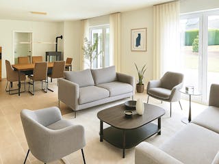 Fertighaus Suno von Fingerhut Haus Schlüsselfertig ab 395692€, Bungalow Innenansicht 1