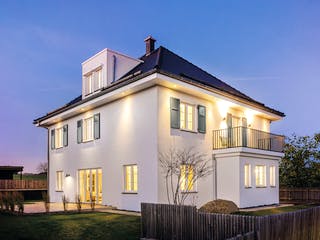Fertighaus Suro von Fingerhut Haus Schlüsselfertig ab 605649€, Stadtvilla Außenansicht 7