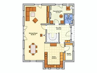 Fertighaus Suro von Fingerhut Haus Schlüsselfertig ab 605649€, Stadtvilla Grundriss 1