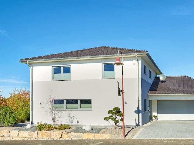 Fertighaus Tero von Fingerhut Haus Schlüsselfertig ab 464815€, Stadtvilla Außenansicht 1 Fertighaus Tero von Fingerhut Haus Schlüsselfertig ab 464815€, Stadtvilla Außenansicht 1