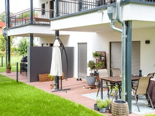 Fertighaus Sechsfamilienhaus 436 von FischerHaus Schlüsselfertig ab 1799041€, Stadtvilla Außenansicht 6