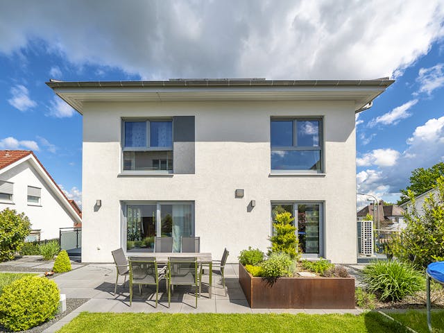 Fertighaus Stadtvilla 211 von FischerHaus Schlüsselfertig ab 550068€, Stadtvilla Außenansicht 1