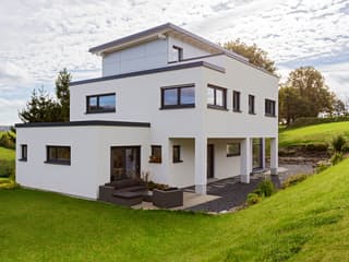 Fertighaus Flaviano von Büdenbender Hausbau, Cubushaus Außenansicht 1