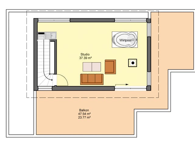 Fertighaus Flaviano von Büdenbender Hausbau, Cubushaus Grundriss 3