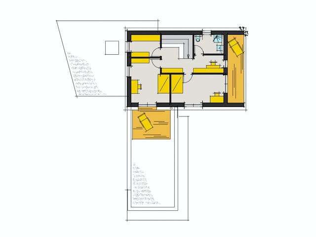 Fertighaus F150 - Kega von Fluck Holzbau Schlüsselfertig ab 400000€, Satteldach-Klassiker Grundriss 2