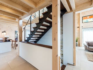 Blockhaus Entlebuch von Fullwood Wohnblockhaus Ausbauhaus ab 410000€, Blockhaus Innenansicht 11