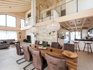 Blockhaus Entlebuch von Fullwood Wohnblockhaus Ausbauhaus ab 410000€, Blockhaus Innenansicht 4