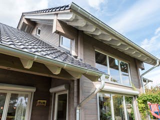 Blockhaus Felsblick von Fullwood Wohnblockhaus Ausbauhaus ab 430000€, Blockhaus Außenansicht 7