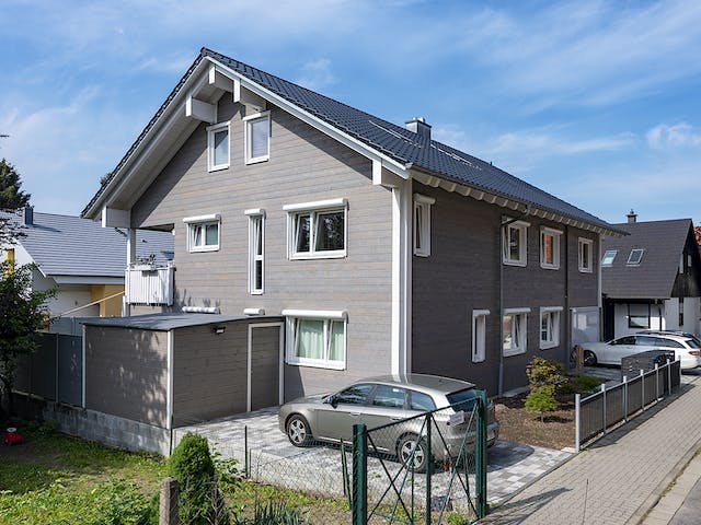 Blockhaus Heidelberg von Fullwood Wohnblockhaus Ausbauhaus ab 390000€, Blockhaus Außenansicht 3