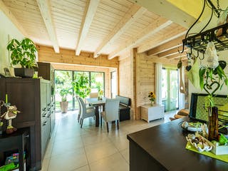 Blockhaus Mittelfranken von Fullwood Wohnblockhaus Ausbauhaus ab 360000€, Blockhaus Innenansicht 6