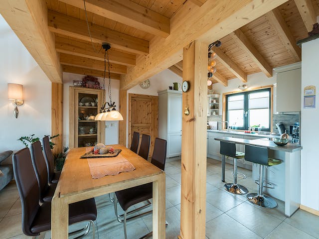 Blockhaus Neffelbach von Fullwood Wohnblockhaus Ausbauhaus ab 220000€, Pultdachhaus Innenansicht 6