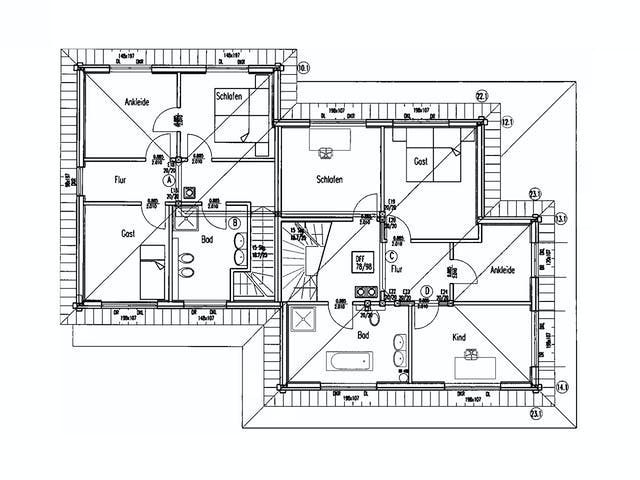 Blockhaus Provence von Fullwood Wohnblockhaus Ausbauhaus ab 500000€, Blockhaus Grundriss 2