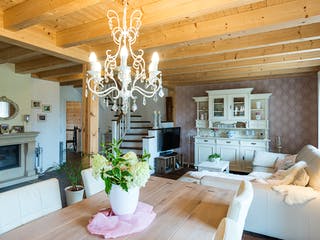 Blockhaus Provence von Fullwood Wohnblockhaus Ausbauhaus ab 660000€, Blockhaus Innenansicht 3