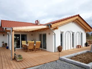 Blockhaus Grombach von Rems-Murr-Holzhaus Ausbauhaus ab 318397€, Bungalow Außenansicht 1