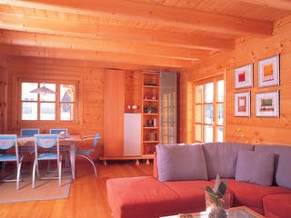 Blockhaus Görwihl von Rems-Murr-Holzhaus Ausbauhaus ab 344710€, Satteldach-Klassiker Innenansicht 3