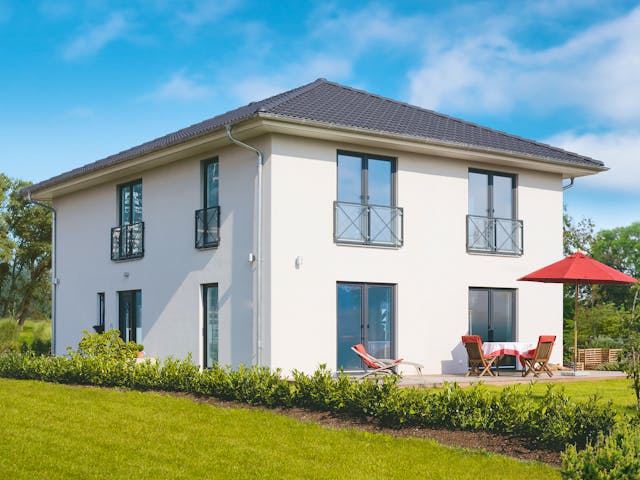 Fertighaus Grunewald von Danhaus Deutschland Schlüsselfertig ab 464202€, Stadtvilla Außenansicht 1 Fertighaus Grunewald von Danhaus Deutschland Schlüsselfertig ab 464202€, Stadtvilla Außenansicht 1