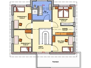 Fertighaus Günzburg von Fingerhut Haus Schlüsselfertig ab 565278€, Satteldach-Klassiker Grundriss 2