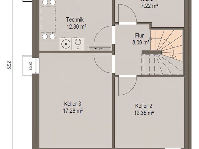 Fertighaus Haas D 110 A von Haas Fertigbau - Mehrfamilienhäuser Schlüsselfertig ab 349580€, Cubushaus Grundriss 3