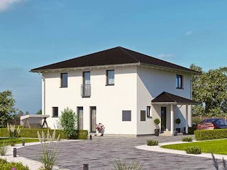 Fertighaus Haas O 163 B von Haas Fertigbau Ausbauhaus ab 262000€, Stadtvilla Außenansicht 2