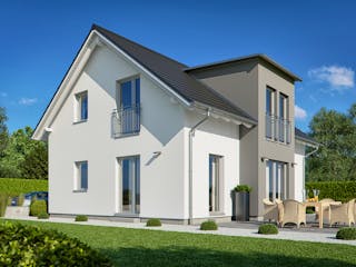 Fertighaus Haas S 140 A von Haas Fertigbau Ausbauhaus ab 224000€, Satteldach-Klassiker Außenansicht 1