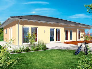 Fertighaus Haas B 131 von Haas Fertigbau Ausbauhaus ab 257000€, Bungalow Außenansicht 1