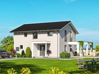 Fertighaus Haas S 155 B von Haas Fertigbau Ausbauhaus ab 241000€, Satteldach-Klassiker Außenansicht 1