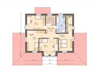 Fertighaus Haas S 165 B von Haas Fertigbau Ausbauhaus ab 259000€, Stadtvilla Grundriss 2