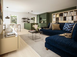 Fertighaus SELA von Haas Fertigbau - Mehrfamilienhäuser Ausbauhaus ab 365555€, Satteldach-Klassiker Innenansicht 1