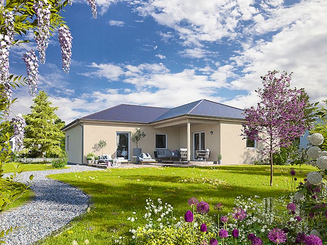 Fertighaus Bungalow 113 von Hanse Haus Schlüsselfertig ab 374093€, Bungalow Außenansicht 1