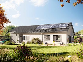 Fertighaus Bungalow 160 von Hanse Haus Schlüsselfertig ab 503807€, Bungalow Außenansicht 1